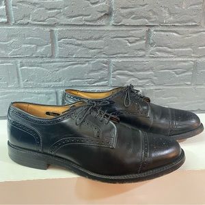 ALLEN EDMONDS FIFTH AVENUE CAP TOE LEATHER OXFORD DRESS SHOES